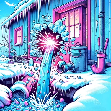 Erkläre warum kann Frost im Winter die Rohre zum Platzen bringen?
