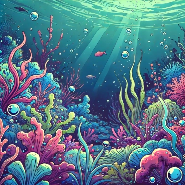 Erkläre warum können Algen trotz des Lichtmangels in großen Tiefen überleben?