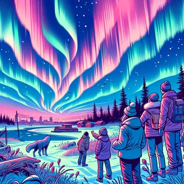 Erkläre warum können die Nordlichter an niedrigeren Breitengraden sichtbar sein als üblich?