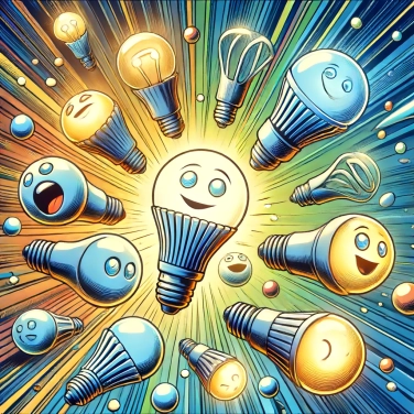 Erkläre warum LED-Lampen als F eingestuft sind.