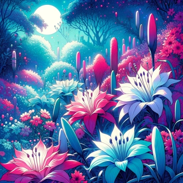 Erkläre warum manche Blumen nur in der Nacht aufgehen?