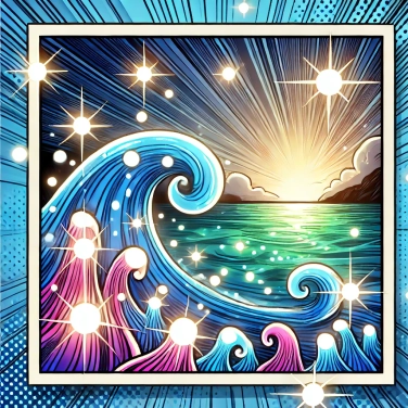 Erkläre warum manche Ozeane nachts leuchten.