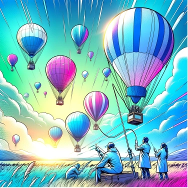 Erkläre warum Meteorologen Wetterballons verwenden, um die Atmosphäre zu erforschen?