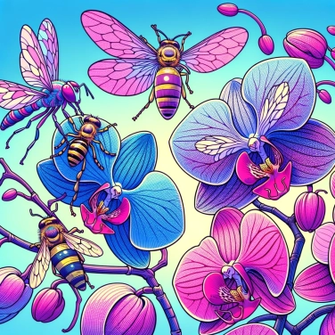 Erkläre warum Orchideen Insekten nachahmen, um ihre Bestäuber anzulocken?