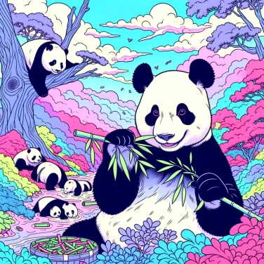 Erkläre warum Pandas schwarz und weiß sind?