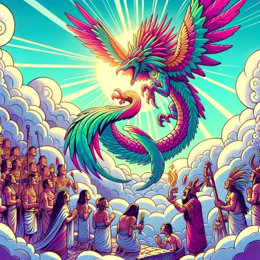 Erkläre warum Quetzalcóatl als wichtige Gottheit bei den Azteken verehrt wurde.