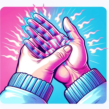 Erkläre warum reiben sich die Finger erwärmt?