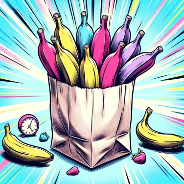 Erkläre warum reifen Bananen schneller in einer Papiertüte?
