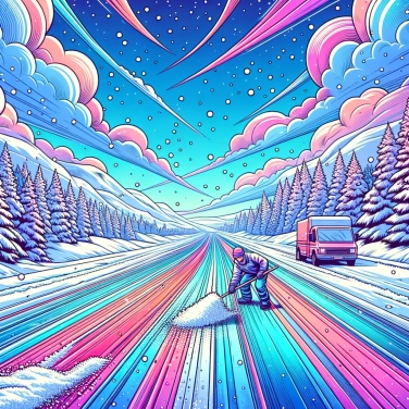 Erkläre warum Salz im Winter Schnee auf den Straßen schmelzen lässt?
