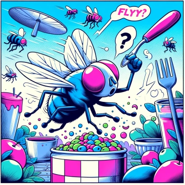 Erkläre warum scheinen Fliegen immer zu wissen, wo sich das Essen befindet?