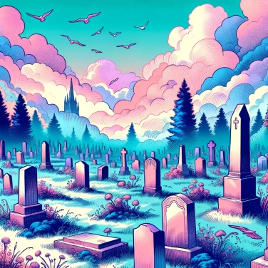 Erkläre warum scheinen manchmal Grabsteine sich selbständig im Friedhof zu bewegen?