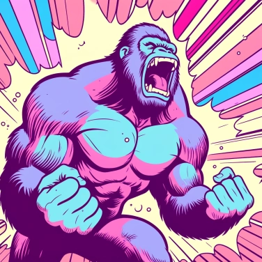 Erkläre warum schlagen Gorillas ihre Brust?