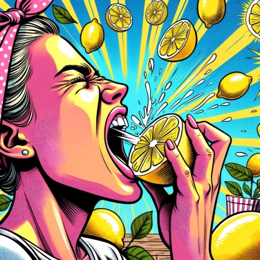 Erkläre warum schmeckt die Zitrone sauer?