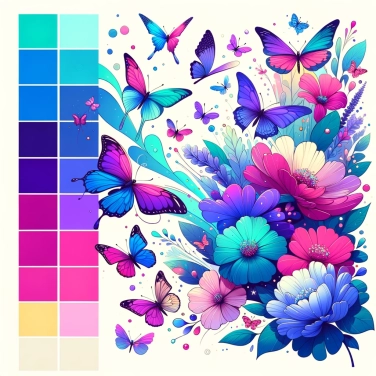 Erkläre warum Schmetterlinge von den leuchtenden Farben der Blumen angezogen werden?