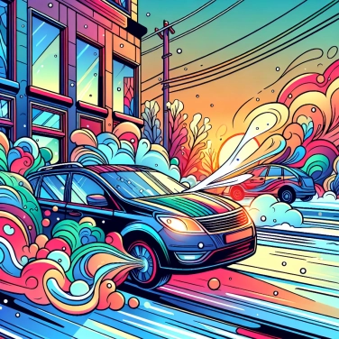 Erkläre warum sich im Winter die Autoscheiben beschlagen, wenn man das Auto heizt.