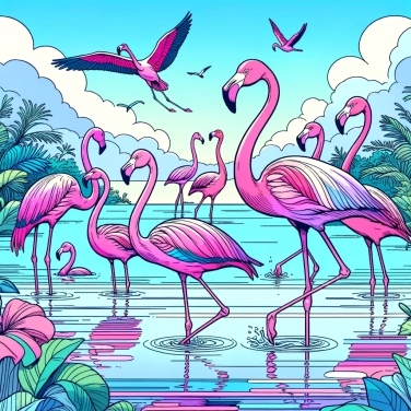 Erkläre warum sind Flamingos rosa?