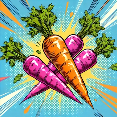 Erkläre warum sind Karotten orange?