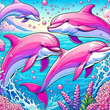 Erkläre warum sind rosa Delfine rosa?