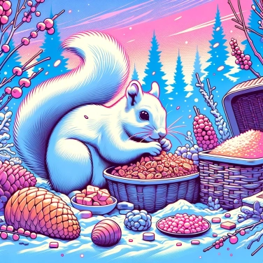 Erkläre warum speichern Eichhörnchen Nahrungsvorräte für den Winter?