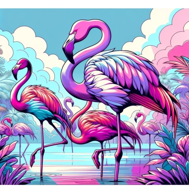 Erkläre warum stehen Flamingos oft auf einem Bein?