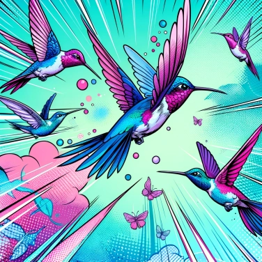 Erkläre warum stoßen Kolibris nicht während des Fluges zusammen?