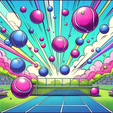 Erkläre warum Tennisbälle so hoch springen.