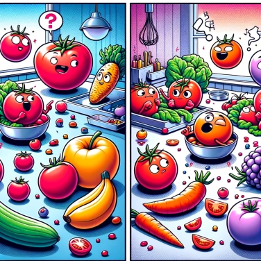 Erkläre warum Tomaten oft als Gemüse bezeichnet werden, obwohl sie eigentlich Früchte sind?