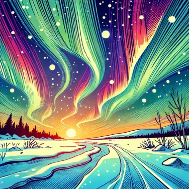 Erkläre warum treten Nordlichter hauptsächlich im Winter auf?