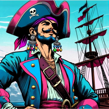 Erkläre warum trugen die Piraten Ohrringe?