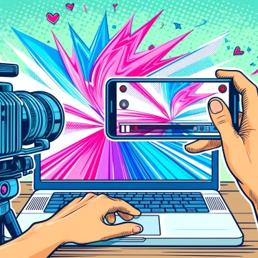 Erkläre warum unsere Bildschirme blinken, wenn wir sie mit einem anderen Bildschirm filmen?