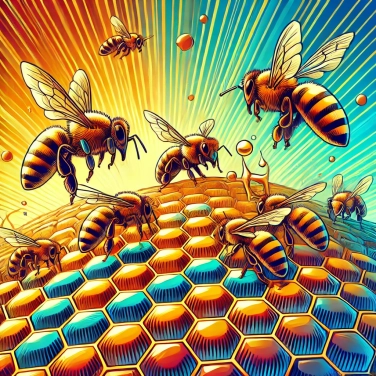 Erkläre warum verwenden Bienen Sechsecke, um ihre Bienenstöcke zu bauen?