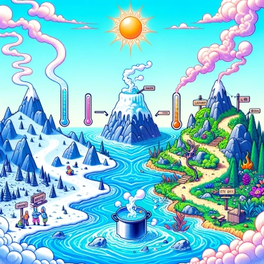 Erkläre warum Wasser auf unterschiedlichen Höhenlagen bei einer anderen Temperatur kocht?