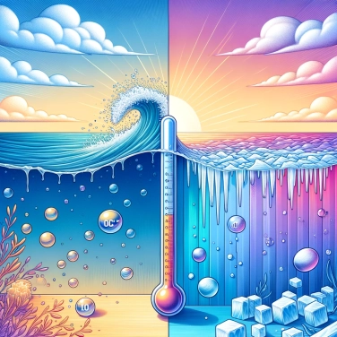 Erkläre warum Wasser bei null Grad Celsius gefriert.
