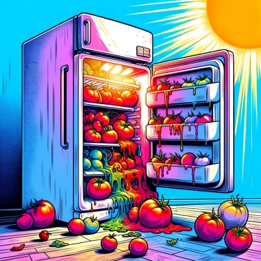 Erkläre warum welken Tomaten im Kühlschrank?