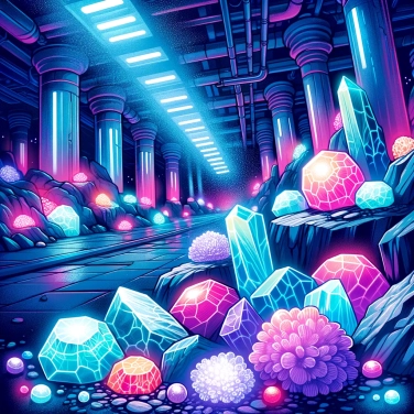 Erkläre warum werden einige Gesteine unter Schwarzlicht fluoreszierend?