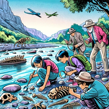 Erkläre warum werden Fossilien oft in der Nähe von Flüssen gefunden?