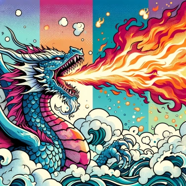 Erkläre warum wird der Drache oft als Feuerspeier beschrieben?