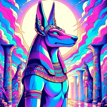 Erkläre warum wird der Gott Anubis in der ägyptischen Mythologie mit einem Schakalkopf dargestellt?