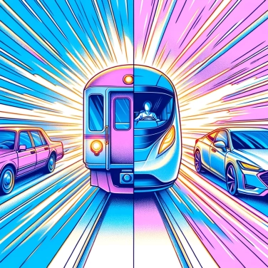 Erkläre warum wird die Zeitwahrnehmung bei einer Zugreise im Vergleich zu einer Autofahrt verändert?