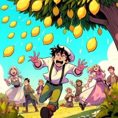 Erkläre warum Zitronen fallen?